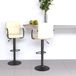 Maison Exclusive - Lot de 2 tabourets de bar en tissu crème