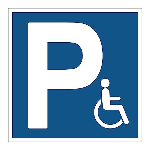 Ambiance Sticker Sticker - Parkeerplaats voor gehandicapten - 35 x 35 cm - Zelfklevend - Vierkant - Gelamineerd - Waterdicht - UV-bestendig
