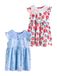 Next Jurk lichtblauw / groen / rood / wolwit