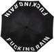 Fissure Fisura Paraplu Fucking Rain - Regenscherm - Zwart - Polyester - Aluminium - 106 cm diameter