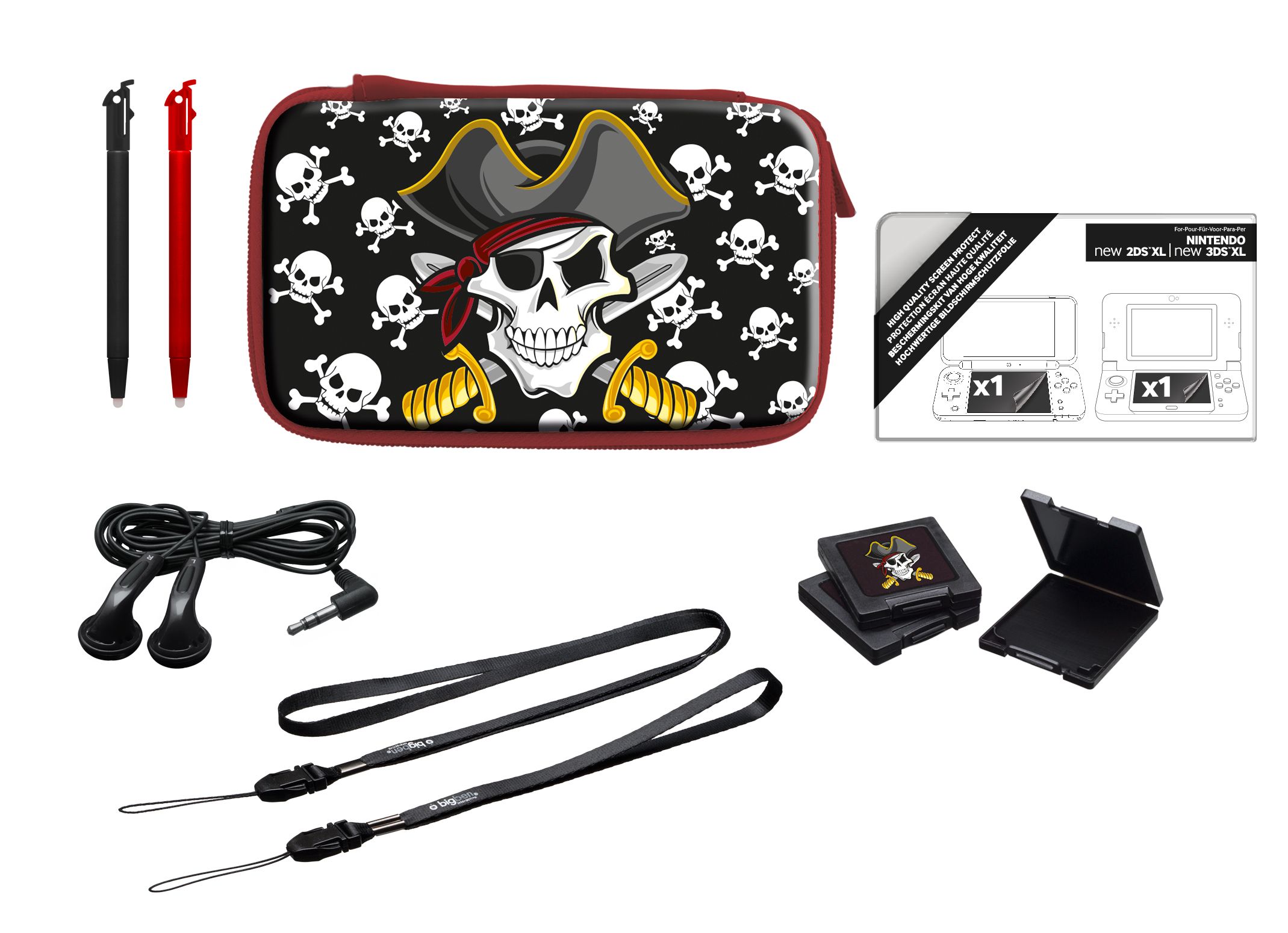 BigBen Nintendo 2DS XL Accessoirepakket - Piraten