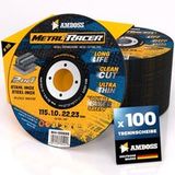 Snijschijf AMBOSS WERKZEUGE 100x metaal-doorslijpschijf Ø 115 x 1 x 22,23 mm - Metal Racer