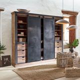 Loberon Kast Vulmont bruin/zwart