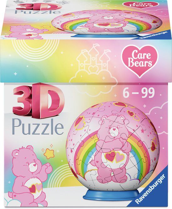 Ravensburger Care Bears Love-a-Lot Bear 3D Puzzle-Ball - 55 Stukjes