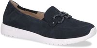 Caprice Suède Instappers Donkerblauw