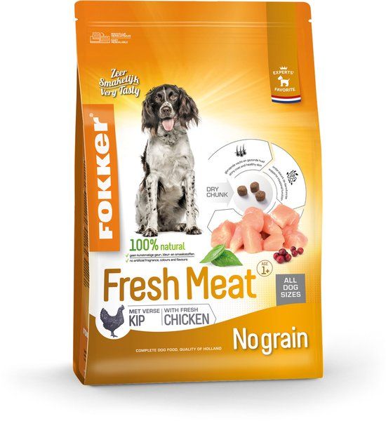 Fokker Plus Fresh Meat Kip & Aardappel - Hondenvoer - 2.5 kg
