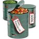 Sac de jardin 3x Sac de jardin déchets verts 300l avec couvercle