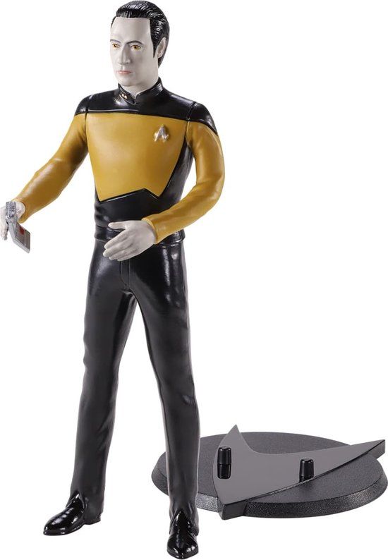 Noble Collection Star Trek: The Next Generation - Lt. Cmdr. Data Bendyfigs Bendable Figure - 19 cm