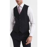 Reiss Gilet en sergé uni moderne Noir Taille : 36