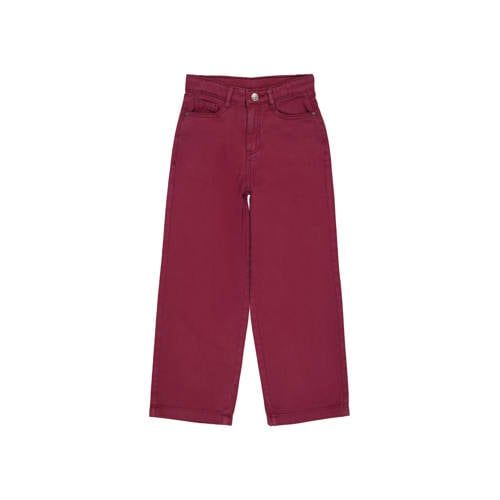 QPI straight leg jeans - donkerrood