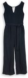 Tom Tailor - Jumpsuit met linnen - Maat 38 - sky captain blue