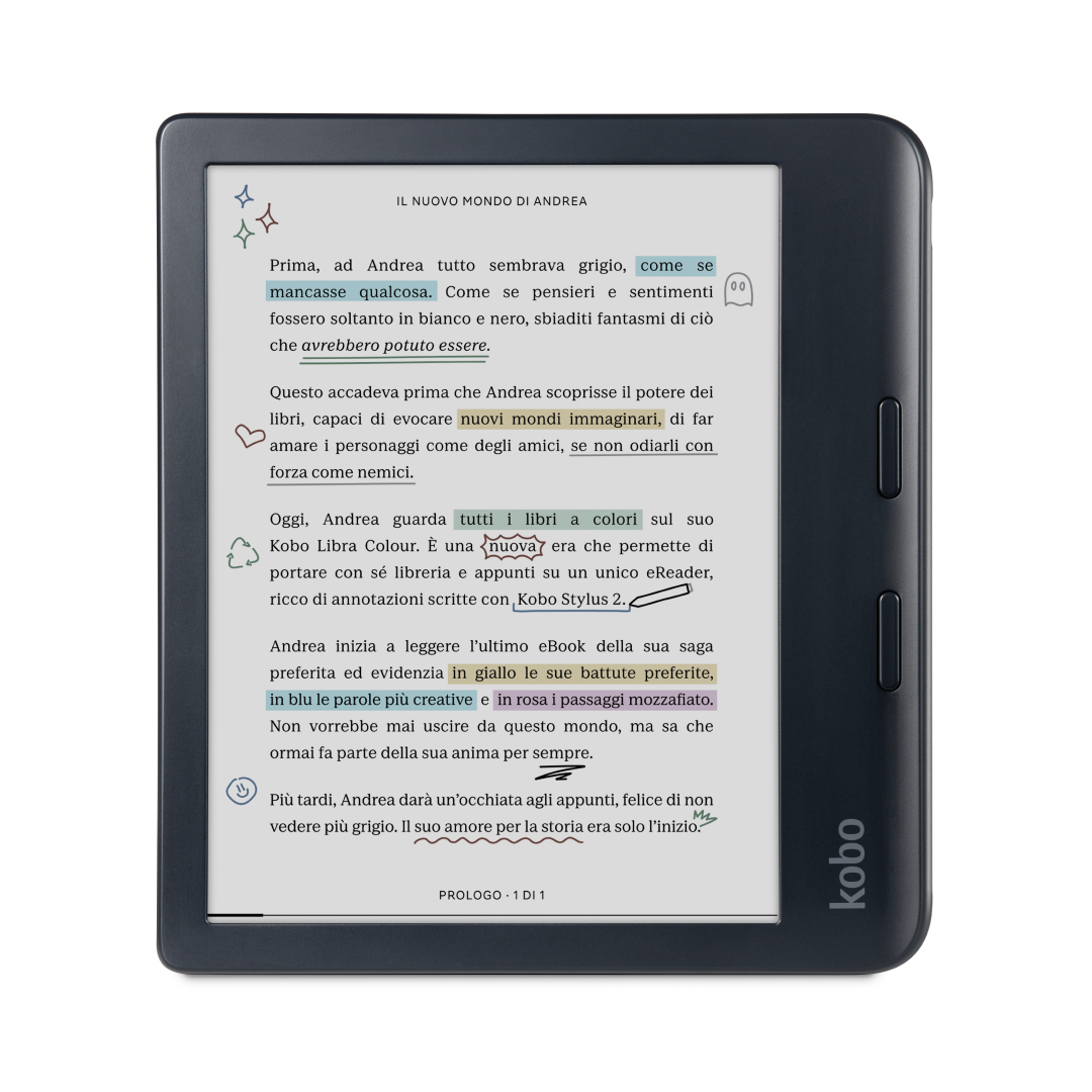 Kobo Libra Colour - E-reader - 7 inch kleurenscherm - 32GB - Zwart