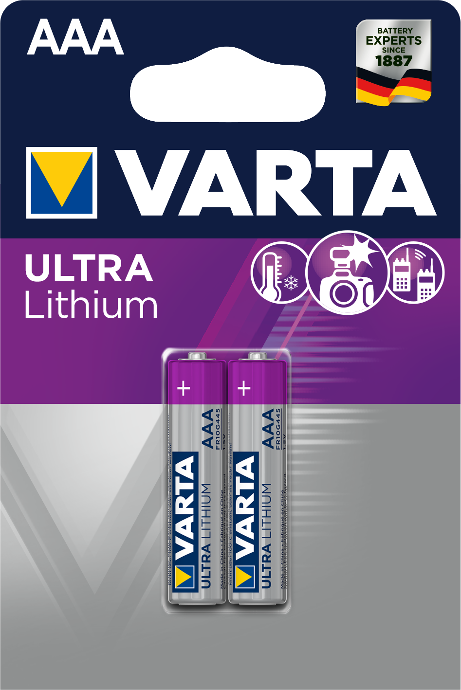 Varta AAA Lithium Batterijen - 2 stuks