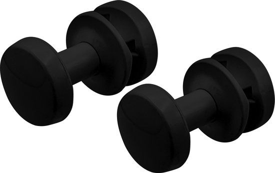 Belrad Handdoekradaitor Knop (2 stuks) Zwart