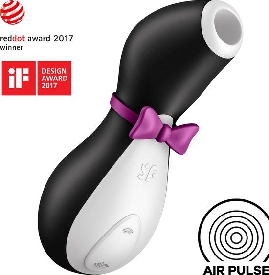 Satisfyer Pro Penguin | Clitoris Stimulator | Black/White/Purple
