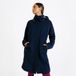 Long manteau imperméable femme pour équitation bleu marine