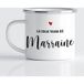 La Jolie Tasse De Marraine Mug Émaillé - Mug Bord Argent (300 ml)