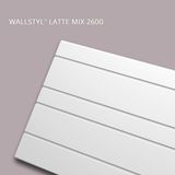 NMC LATTE MIX 2600 WALLSTYL Noel Marquet 3d muurpaneel Muurbekleding Akoestisch paneel Sierlijst Lijstwerk 2,6 m