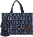 LIU JO shopper schoudertas Logo Tote Bag Denim donkerblauw