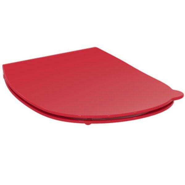 Ideal Standard Contour 21 toiletzitting met deksel voor kinderclosetpot + kinderwandcloset 7-11 jaar rood S4536GQ