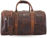 Fana Bags Leren Weekendtas Bruin