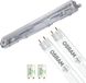Velvalux LED Waterdichte TL Armatuur met T8 Buizen - Strela - 60cm - Dubbel - Koppelbaar - IP65 - Koud Wit 6500K
