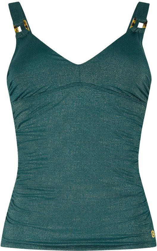 ten Cate Beach Ten Cate Basics Tankini Top - Bottle Green - Size 38