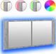 vidaXL Badkamerkast met spiegel en LED 100x12x45 cm grijs sonoma eiken