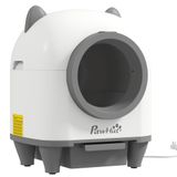 PawHut Zelfreinigende Kattenbak Kunststof 55,5L x 51B x 60H cm Wit