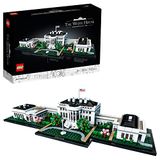 LEGO Architecture Het Witte Huis Washington D.C. Model, Bouwpakket voor Volwassenen, Cadeau voor Mannen, Vrouwen en Verzamelaars, Woonaccessoire en Bureau Accessoire 21054