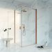 Fortifura Galeria Douchecabine - 90x140x200 - Profiel - veiligheidsglas - anti kalk - Geborsteld koper PVD