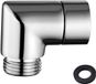 Sans marque Adaptateur de douchette - Raccord d'angle pour tuyau de douche avec coude à 90 degrés - Accessoire de bras de douche - Connexion de bras mobile - Joints inclus - Pour douchette - Accessoire de salle de bain avec raccord 1/2 pouce