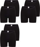 Beeren 6-pak dames Boxershort Softly - Lange pijpjes - Zwart / M