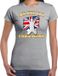 Bellatio Decorations Verkleed shirt voor dames - Engeland - grijs - voetbal supporter - themafeest XXL