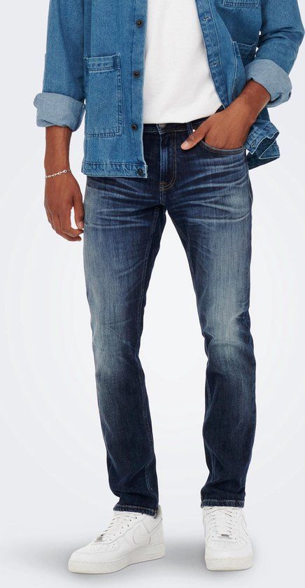 ONLY & SONS ONSWEFT 3251 Regular Fit Jeans - Blue Denim - Men's W32/L30