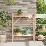 vidaXL Planttafel Naturel 75 x 40 x 90 cm Massief Grenenhout
