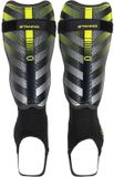 Stanno Liga IV Shin Guards Scheenbeschermers - Zwart/Neon Geel - Maat XS