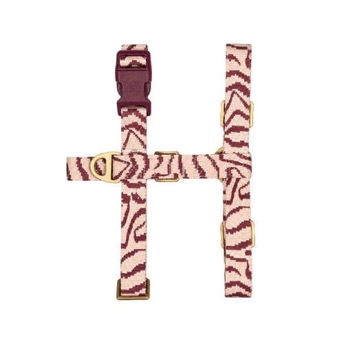 Dogguo Hondenharnas ETHNIC-HARNESS-PEACH/BORDEAUX-XS