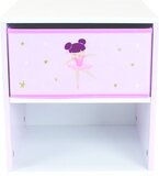 Ballerina Nachtkastje - Roze - 36x33x30 cm - Kinderen