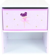 Ballerina Nachtkastje - Roze - 36x33x30 cm - Kinderen