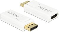 Delock premium DisplayPort naar HDMI actieve adapter - DP 1.2 / HDMI 1.4 (4K 30Hz) / wit