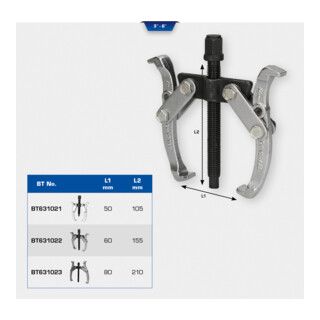 Brilliant Tools Universele trekker 2 armen, 4" - 1 stuk