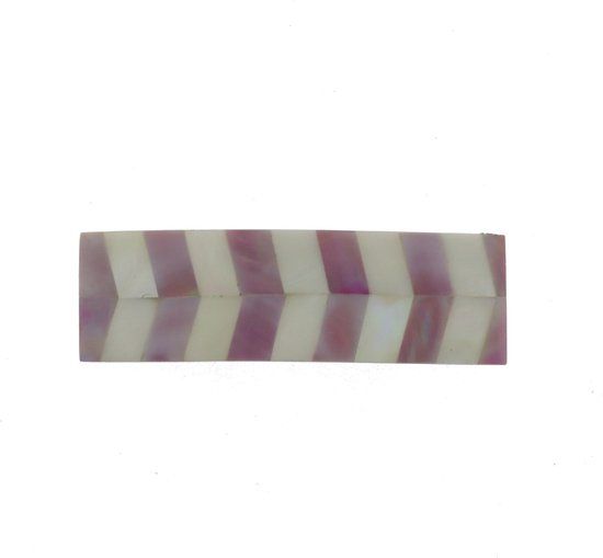 Merkloos / Sans marque Behave - Retro Haarspeld - Schelp - Wit - Roze - 8 cm
