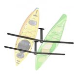 VEVOR Kajakopbergrek voor 2 kajaks/kano's/surfplanken/paddleboards, kajakstandaard, plafondrek voor montage in de garage, verstelbare kajakhouder (plafondmontage) met een draagvermogen van 113,4 kg
