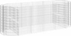 vidaXL Gabionen verhoogde border, verzinkt staal, 300x100x100 cm