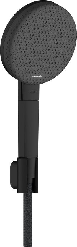 Hansgrohe Raindance Alive Select S - Doucheset met douchekop, houder en slang, 3 straalsoorten, EcoSmart, matzwart