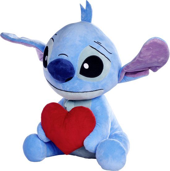 4KidsOnly Simba Toys Lilo & Stitch knuffel met hartje - 50cm