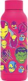 Quokka Solid Raspberry Pink roestvrijstalen thermosfles, 510 ml, Avengers Neon