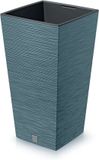Prosperplast Bloempot Hoog Vierkant Furu Square 35x35x66cm Scandinavisch Blauw