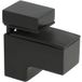 Siso SQUARE-MINI Étagère en verre et bois, support de tablette, 4-19mm d'épaisseur, noir mat